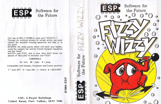 Fizzy Wizzy box art for ZX Spectrum
